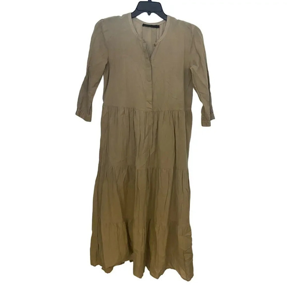 Jenni Kayne Tiered James Maxi Dress Green Size Small - Picture 2 of 5